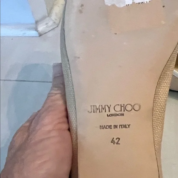 Jimmy Choo Elme raffia flats - Picture 5 of 7